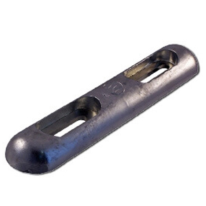 Gran Calado y Pesca Aluminio Ánodos con pletina para atornillar tipo placa