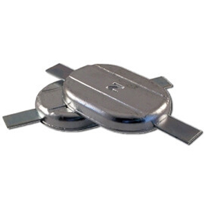 Gran Calado y Pesca Aluminio Ánodos con pletina para soldar tipo placa