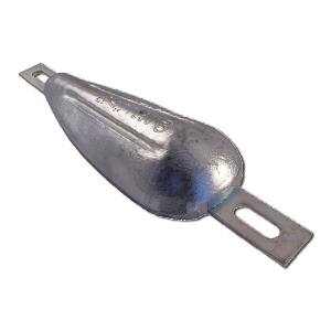 Gamme Industrielle Aluminium Anodes Avec Plat À Boulonner Anodes à souder type pêche