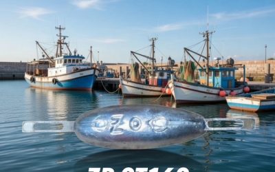 Nuevo ánodo de zinc ZP-0T160 de 0,5 kg con pletina para atornillar.
